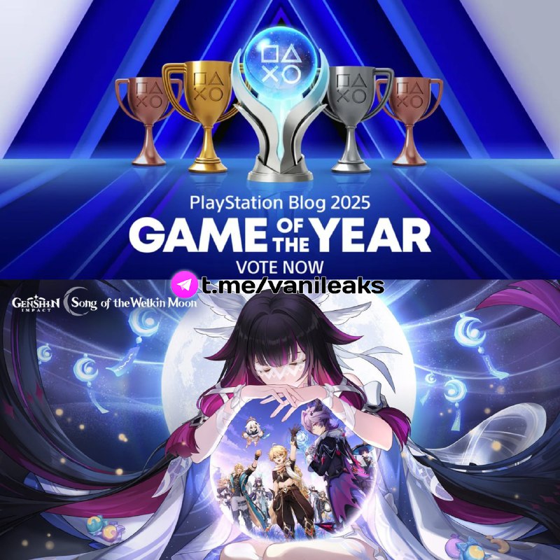 Голосование за Genshin Impact на PlayStation.Blog