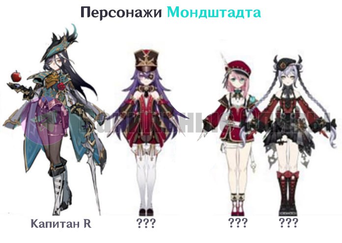 Новые персонажи Мондштадта
