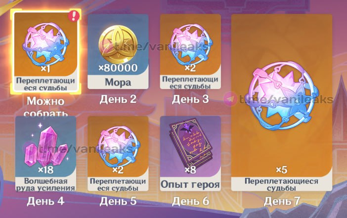 Награды за вход