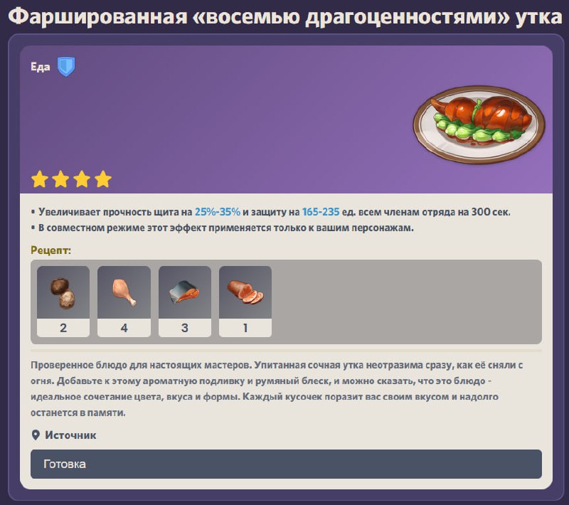 Все новые блюда из 4.4