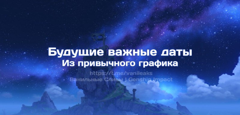 Будущие важные даты