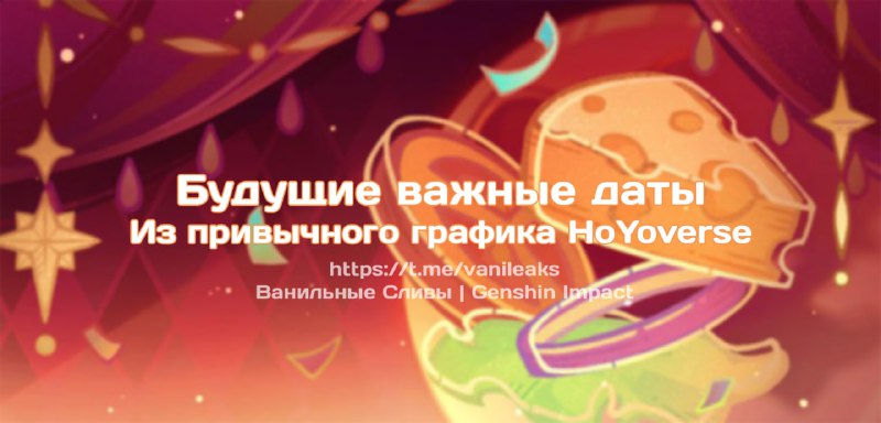 Будущие важные даты
