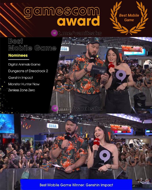 Победа Genshin Impact на Gamescom 2024