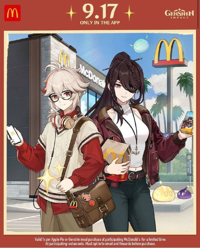 Коллаборация Genshin Impact x McDonald’s